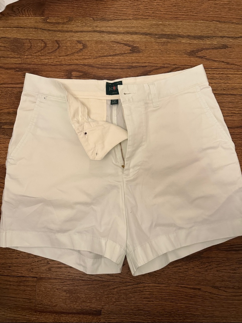 J. Crew Men’s White Cotton Chino Bermuda Shorts
